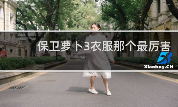 保卫萝卜3衣服那个最厉害