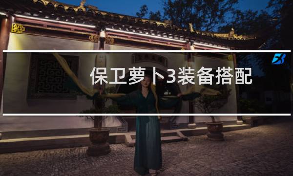 保卫萝卜3装备搭配