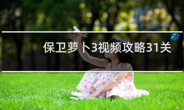 保卫萝卜3视频攻略31关