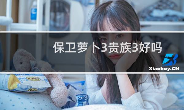 保卫萝卜3贵族3好吗