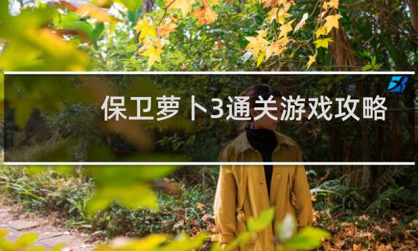 保卫萝卜3通关游戏攻略