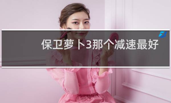保卫萝卜3那个减速最好