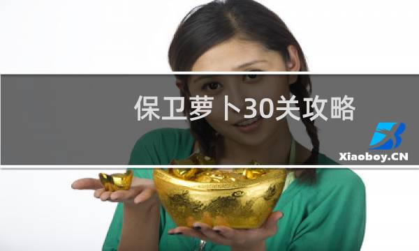 保卫萝卜30关攻略