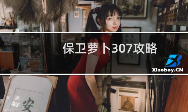 保卫萝卜307攻略