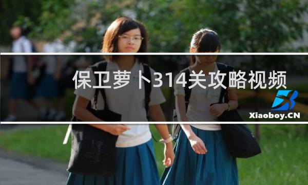 保卫萝卜314关攻略视频