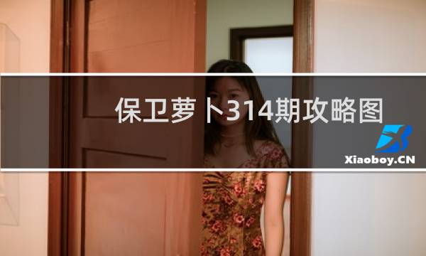 保卫萝卜314期攻略图