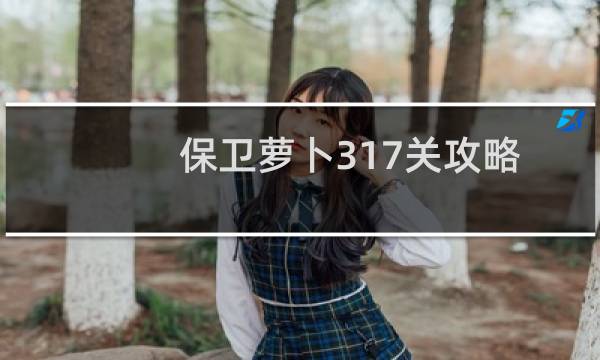 保卫萝卜317关攻略