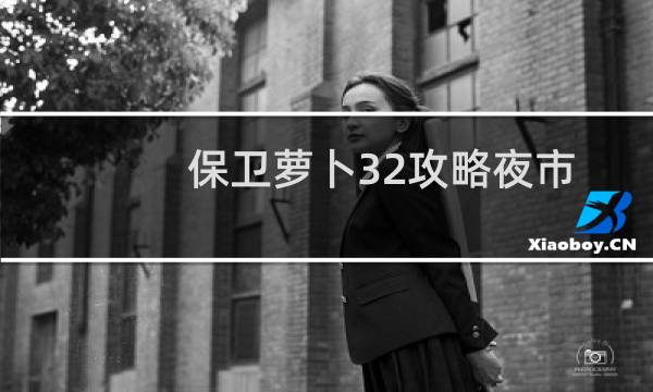 保卫萝卜32攻略夜市