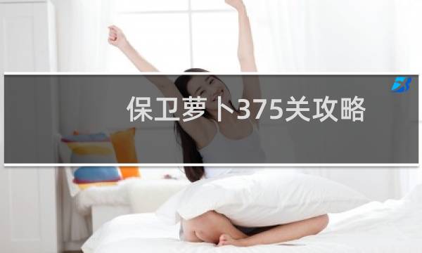保卫萝卜375关攻略