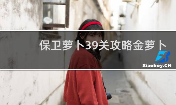 保卫萝卜39关攻略金萝卜