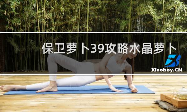 保卫萝卜39攻略水晶萝卜