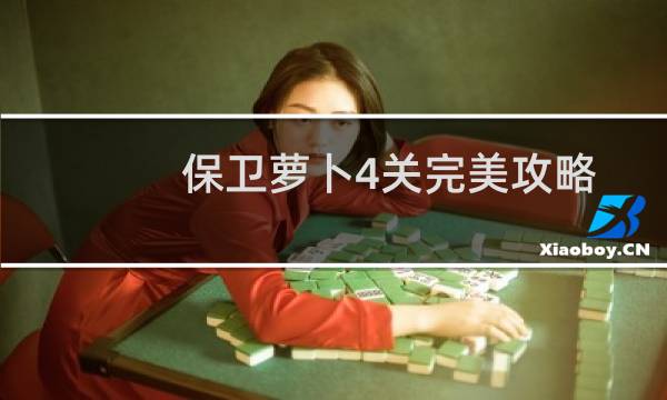 保卫萝卜4关完美攻略