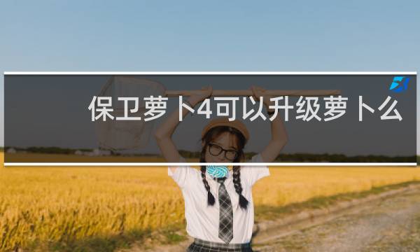 保卫萝卜4可以升级萝卜么