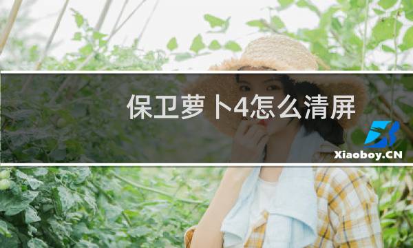 保卫萝卜4怎么清屏