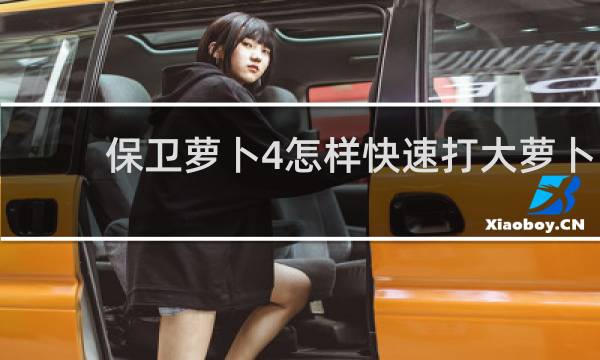 保卫萝卜4怎样快速打大萝卜