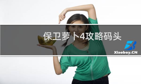 保卫萝卜4攻略码头