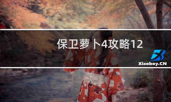 保卫萝卜4攻略12.4