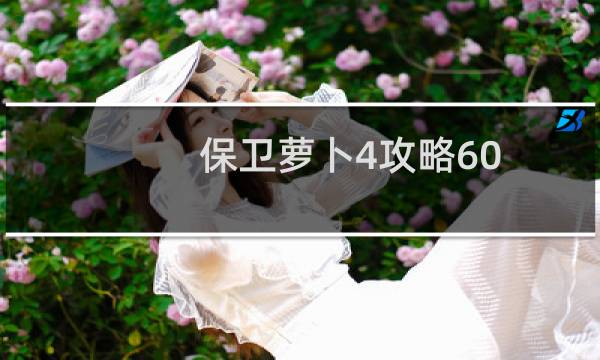 保卫萝卜4攻略60