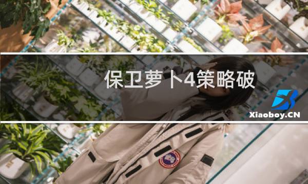 保卫萝卜4策略破
