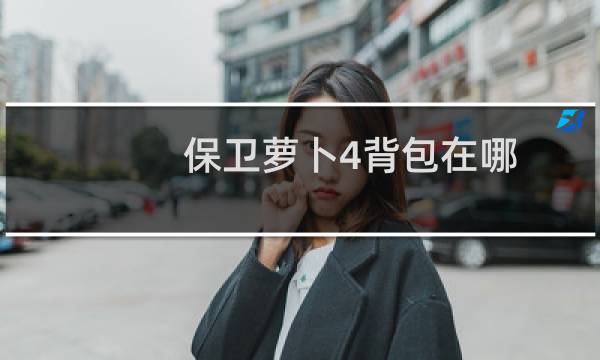 保卫萝卜4背包在哪