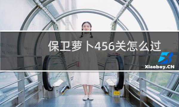 保卫萝卜456关怎么过