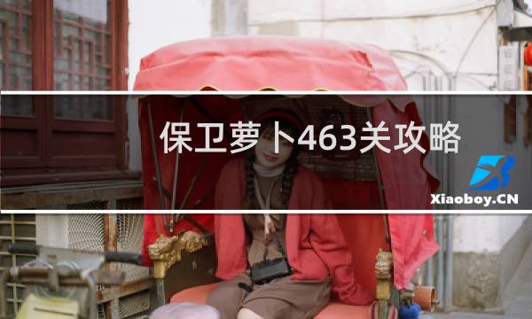 保卫萝卜463关攻略