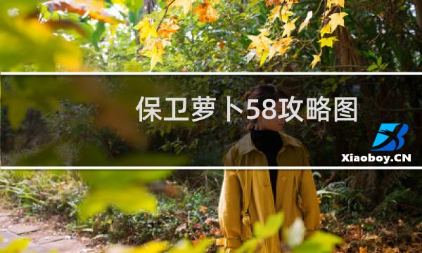 保卫萝卜58攻略图