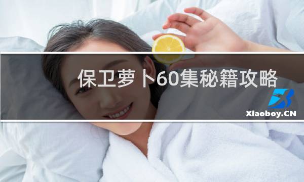 保卫萝卜60集秘籍攻略