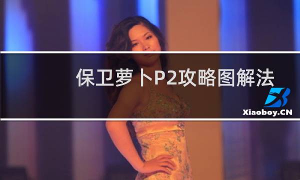保卫萝卜P2攻略图解法