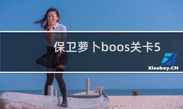 保卫萝卜boos关卡5