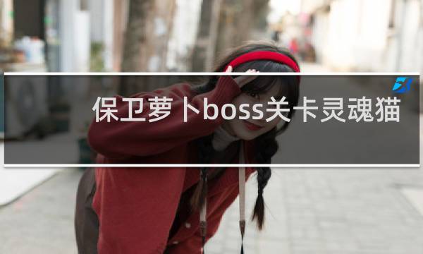 保卫萝卜boss关卡灵魂猫