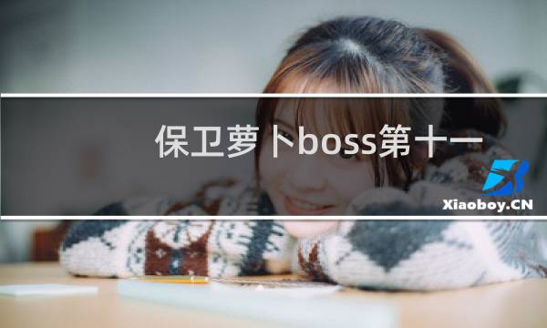 保卫萝卜boss第十一