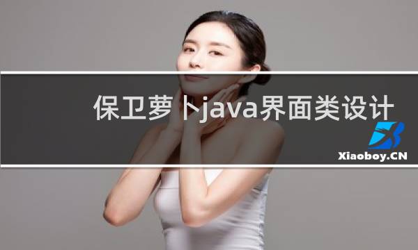 保卫萝卜java界面类设计