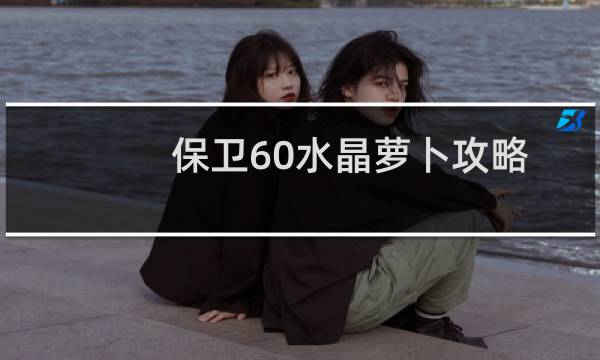 保卫60水晶萝卜攻略