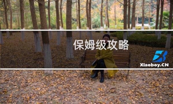 保姆级攻略