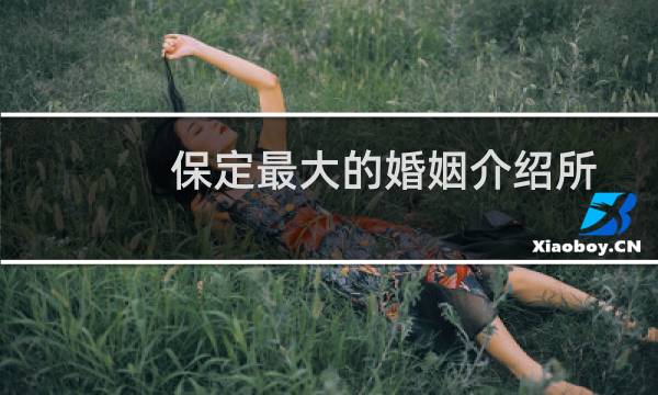 保定最大的婚姻介绍所