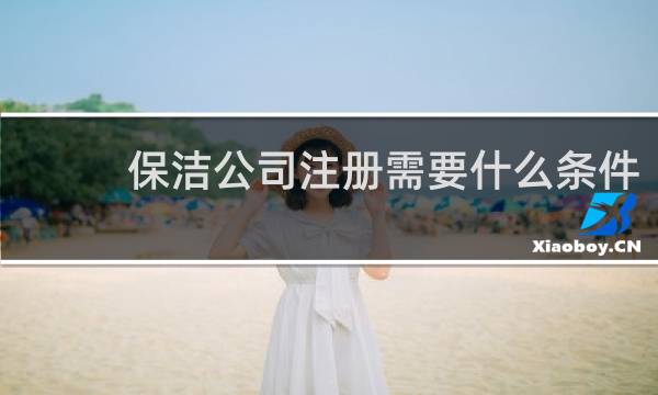 保洁公司注册需要什么条件