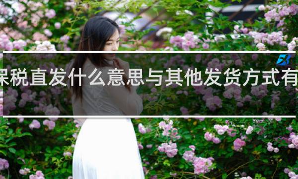 保税直发什么意思与其他发货方式有区别吗