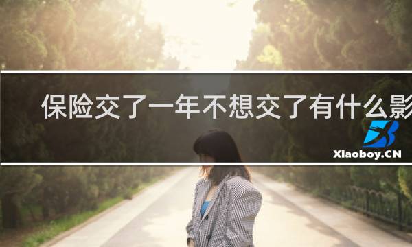 保险交了一年不想交了有什么影响