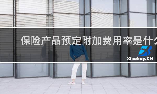 保险产品预定附加费用率是什么