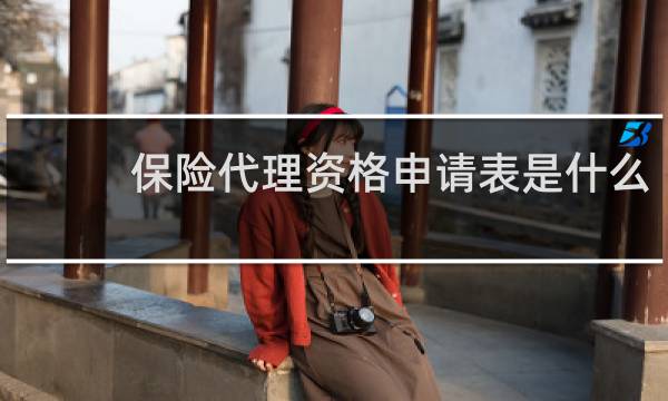保险代理资格申请表是什么