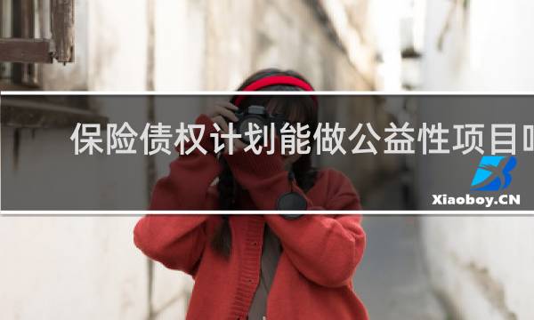 保险债权计划能做公益性项目吗
