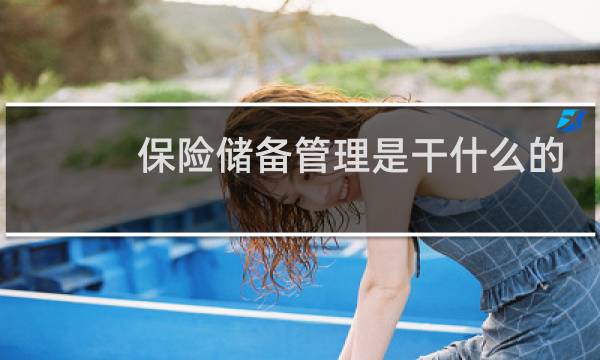 保险储备管理是干什么的