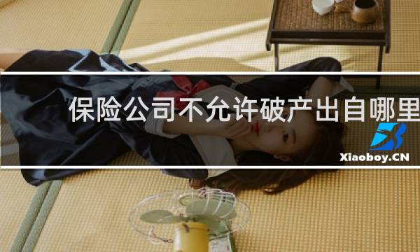 保险公司不允许破产出自哪里