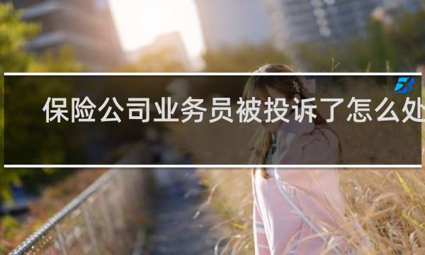 保险公司业务员被投诉了怎么处罚