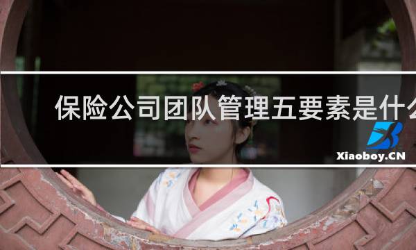 保险公司团队管理五要素是什么