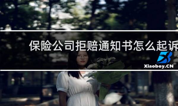 保险公司拒赔通知书怎么起诉