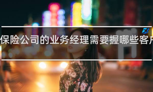 保险公司的业务经理需要握哪些客户信息