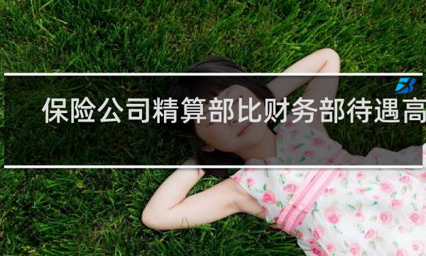 保险公司精算部比财务部待遇高吗