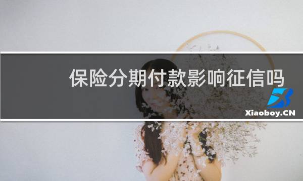 保险分期付款影响征信吗